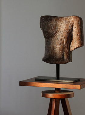 形上中古摆件设计师人像雕塑台底座复古花架服装店陈设墩子装饰品