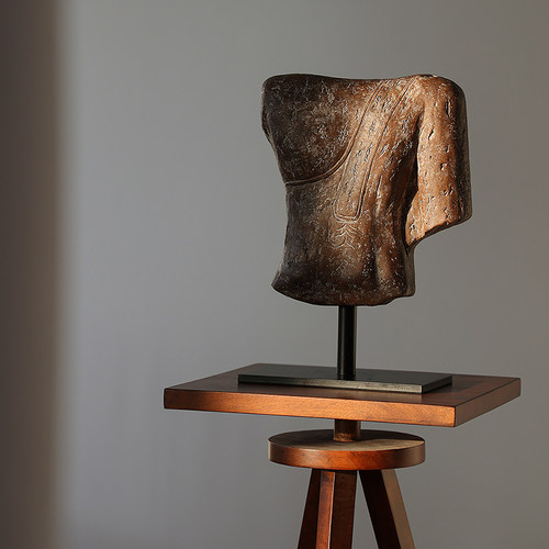 形上人像复古雕塑摆件居家底座