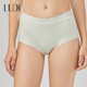 露迪尚品女士棉莫高腰大码 亲肤弹力波浪边无痕舒适内裤 LDH247094