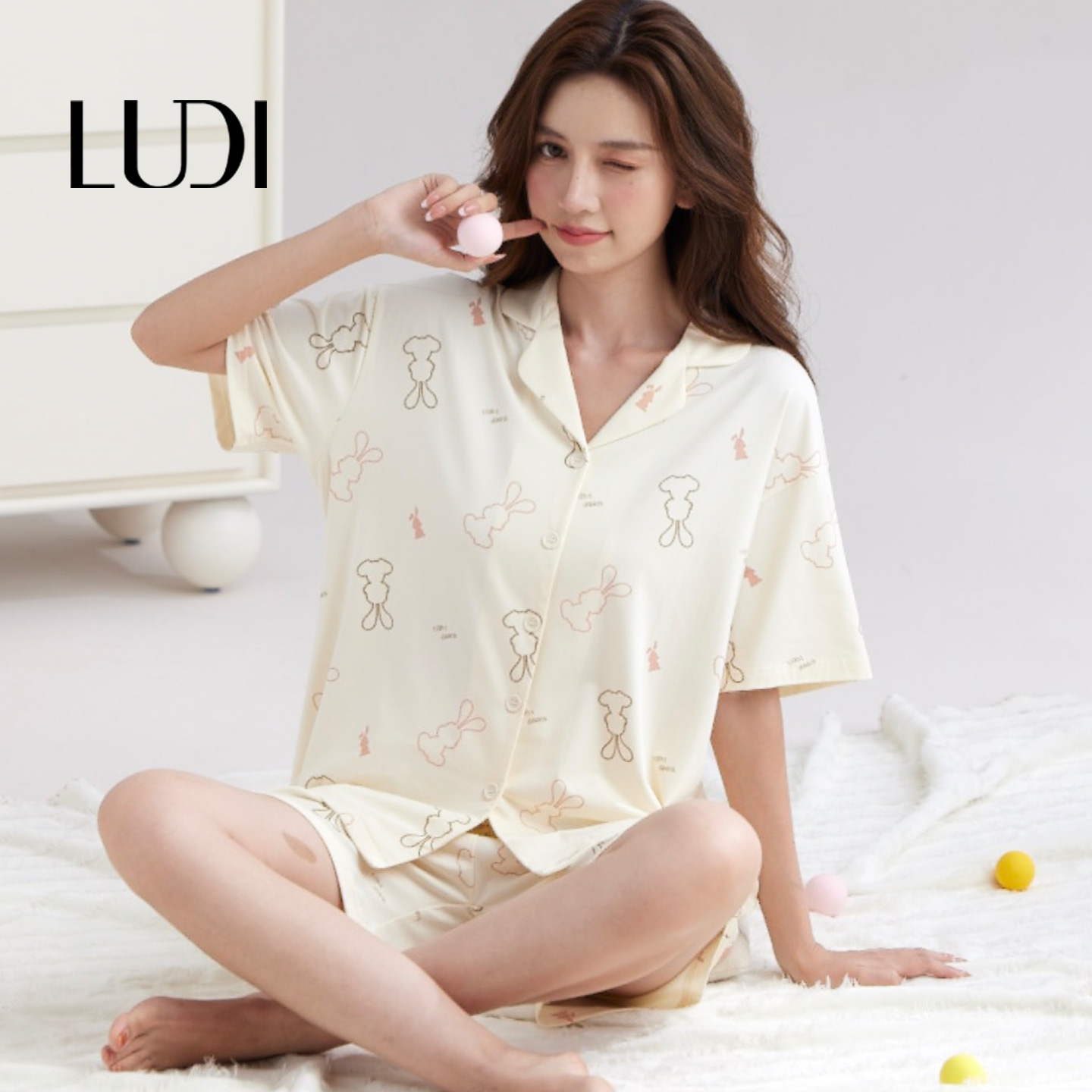 露迪尚品女莫代尔可外穿家居服