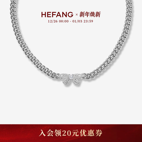 HEFANG何方珠宝枯叶蝶短项链
