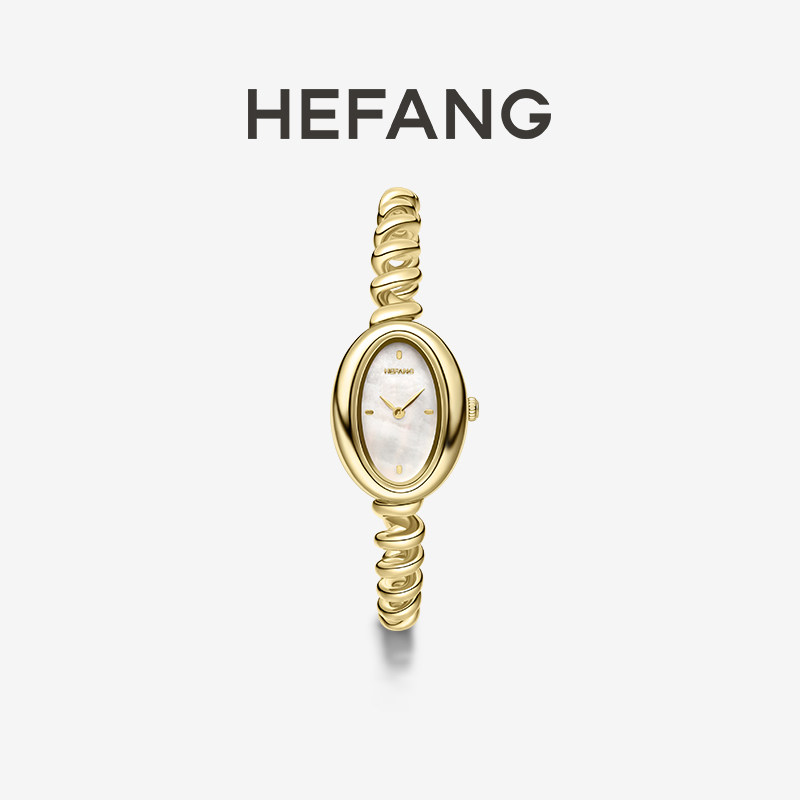 [618狂欢节]HEFANG何方珠宝卷卷意面手镯表轻奢手表高级感礼物女
