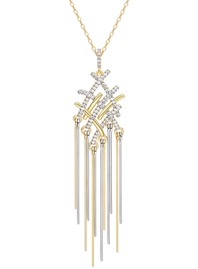 HEFANG何方珠宝925银女长项链