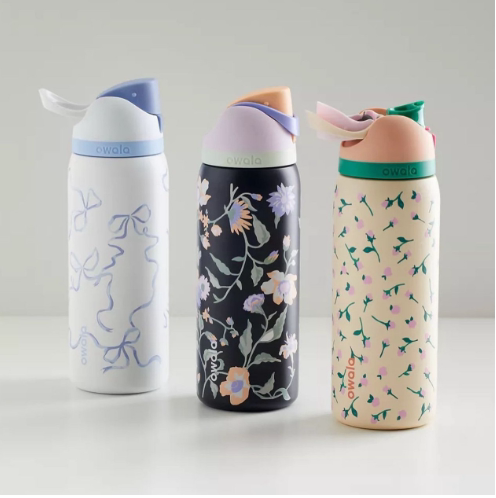 New Pattern Owala Cup Style: Fresh Designs, Double-Drink Straw! - Main product image from Taobao