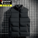 啄木鸟棉马甲男士秋冬季黑色立领加厚保暖马夹外穿大码背心外套春