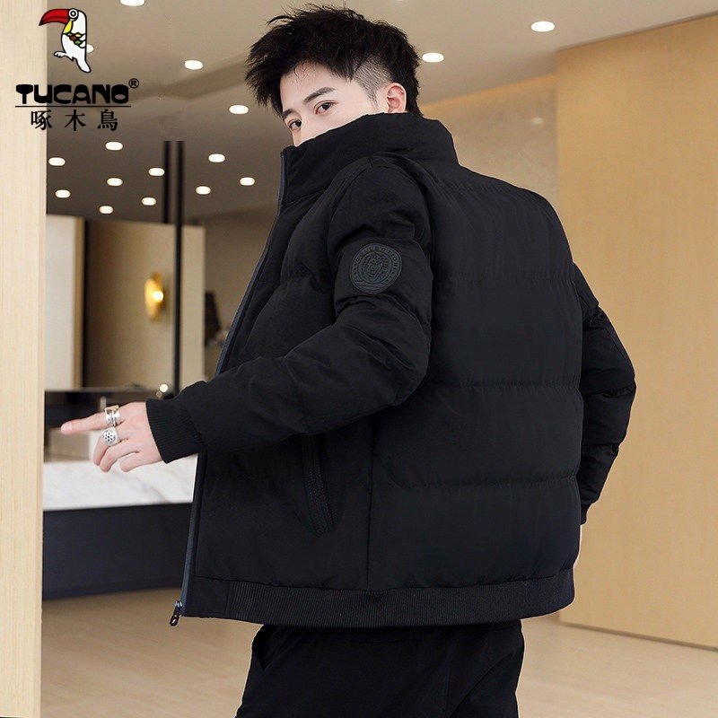 啄木鸟羽绒棉服男士秋冬季外套潮流韩版百搭保暖棉袄休闲冬装棉衣