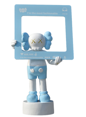 网红kaws芝麻街雕塑大摆件