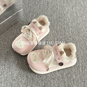 冬季 面包鞋 二棉女鞋 女款 鲁鲁蛋 保暖加绒板鞋 厚底小白鞋 2025新款