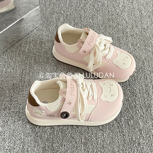 鲁鲁蛋 冬季厚底小白鞋女款2026新款加绒板鞋二棉女鞋保暖面包鞋