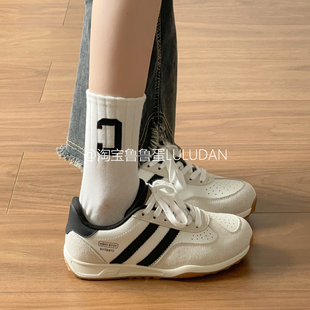 女款 百搭学生休闲鞋 2025新款 子女鞋 春秋厚底小白鞋 鲁鲁蛋韩系板鞋