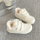 鲁鲁蛋 复古德训鞋女2025新款爆款加绒板鞋保暖百搭小白鞋二棉鞋