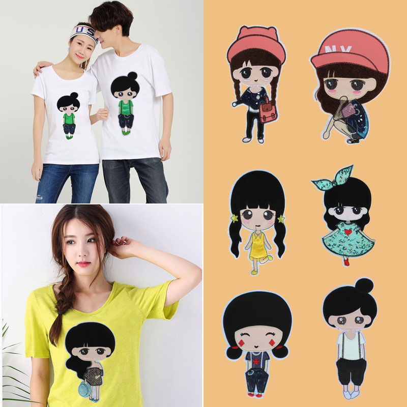 trumpet girl Cartoon pattern Cloth sticker patch Down Jackets patch Cloth T-shirt sweater Bag decorate APPLIQUEin the Home Fabric , Sew DIY Material,Tools and finished products , Sew DIY Fitting/Accessories/Accessories , Fabric sticker  category - from Buy2taobao.com to provide professional Taobao agent buy service