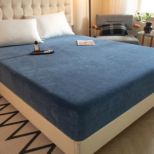 定做订制纯色牛奶绒床笠榻榻米高低床罩90*120*135*150*190*200cm