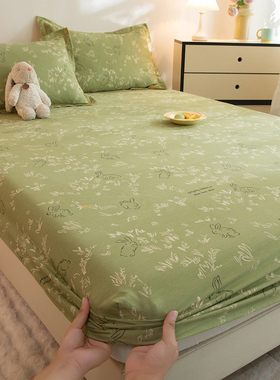 定做订制A类加厚全棉纯棉磨毛床笠榻榻米高低床罩套120*135*190*2