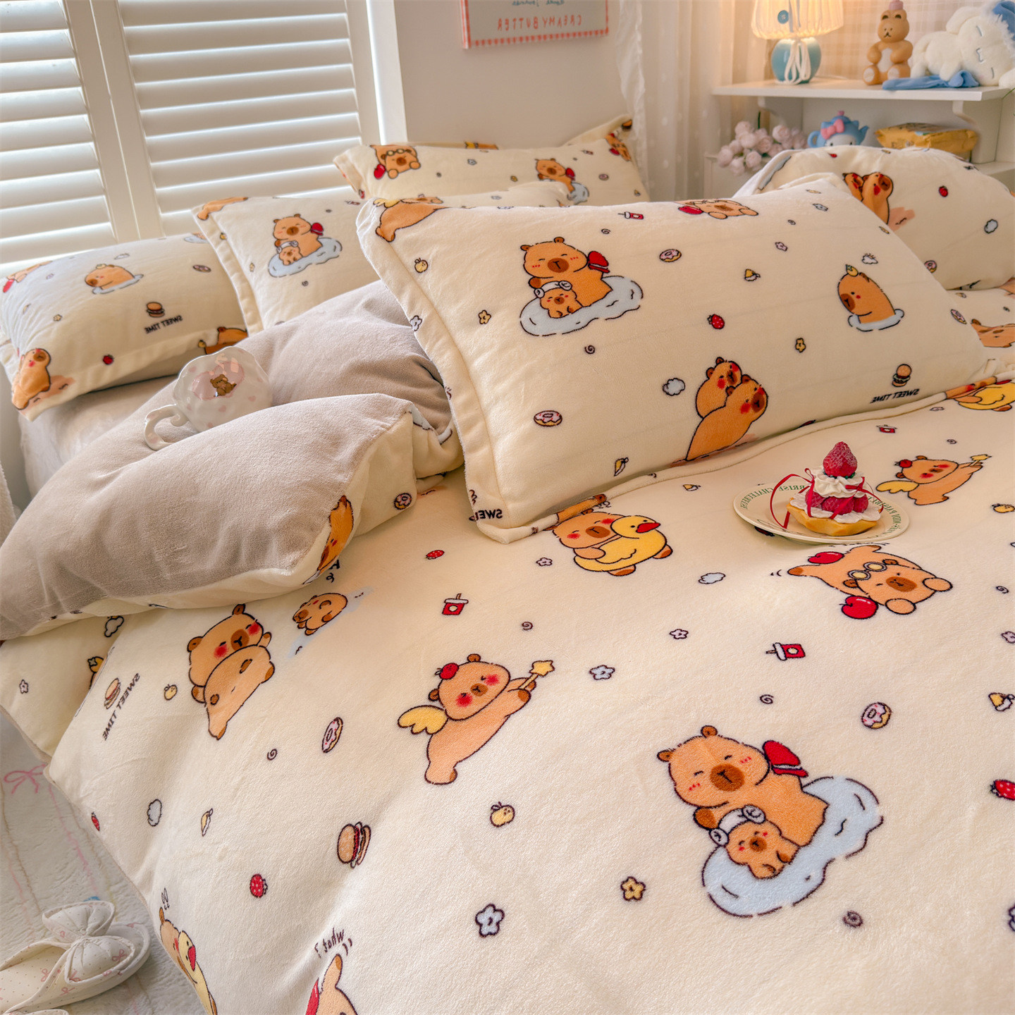 定做订制秋冬加厚牛奶绒四件套榻榻米高低床包组拼接床笠款上下铺