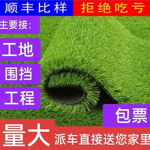 仿真草坪塑料假草坪幼儿园阳台户外人造足球草坪人工草皮装饰地毯 - 封面