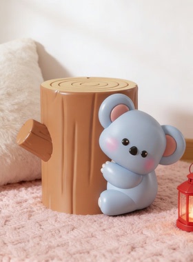 可爱考拉树桩创意家居摆件