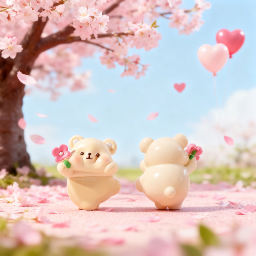 可爱治愈小熊桌面摆件手办