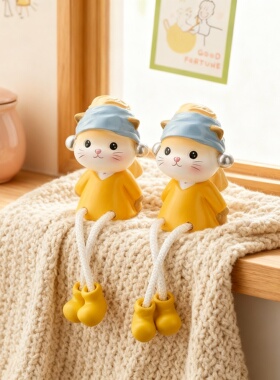 DIY小猫毛线钩织钥匙扣材料包