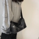 复古小黑包斜挎包2025秋冬新款 大容量潮女单肩包个性 ins简约包包