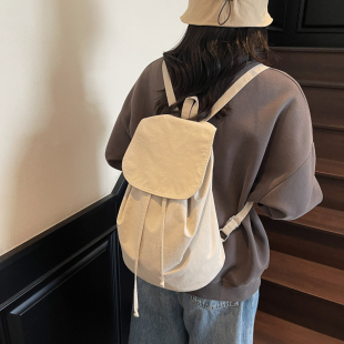 书包 双肩包女旅游轻便高颜值女士外出旅行小型背包高级感小众新款