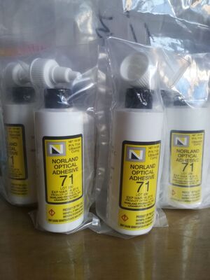 美国100G装紫外线光敏胶水NOA71胶水 Norland紫外光学固化胶NOA71