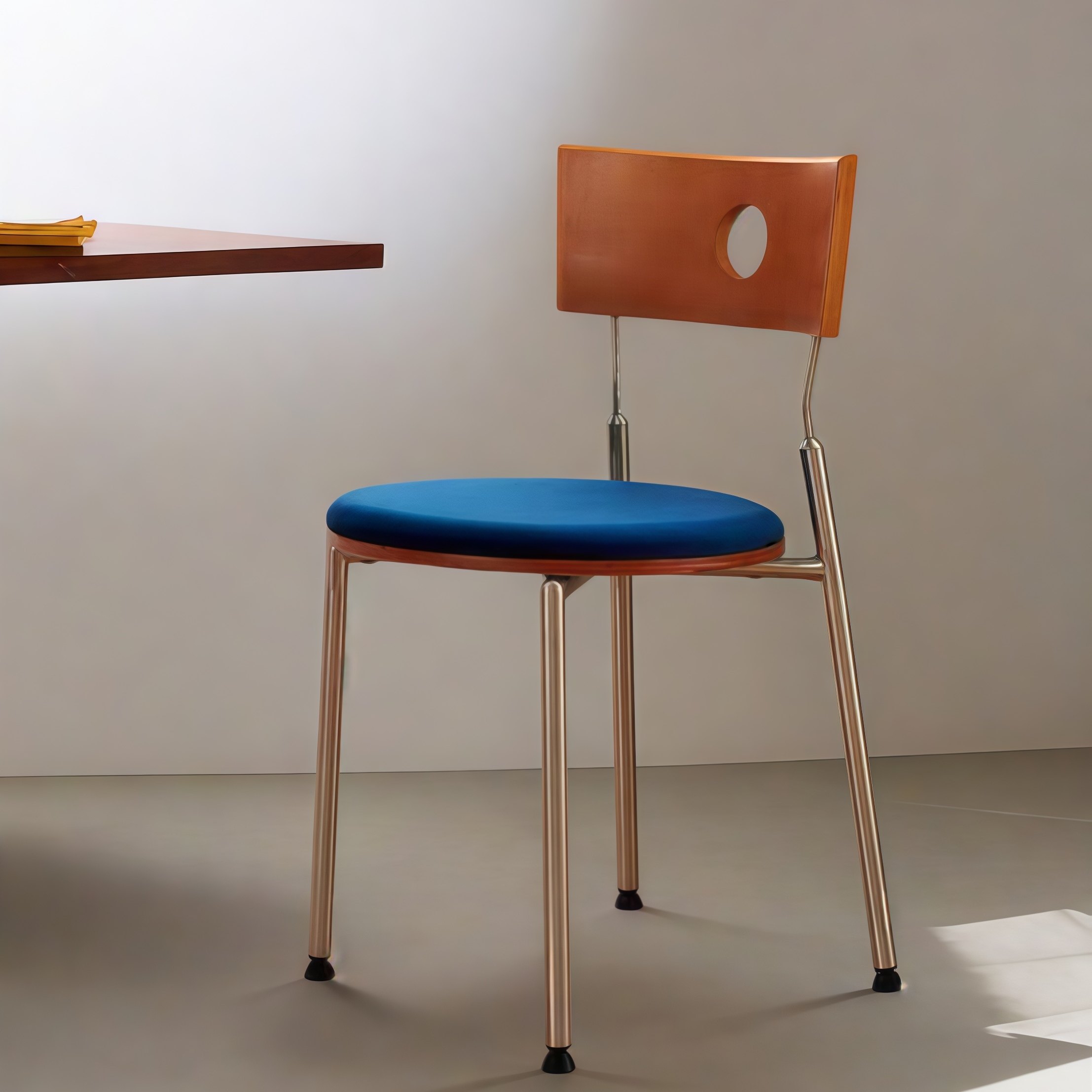 复古椅子北欧实木餐桌椅设计师网红极简高级感侘寂风法式中古餐椅