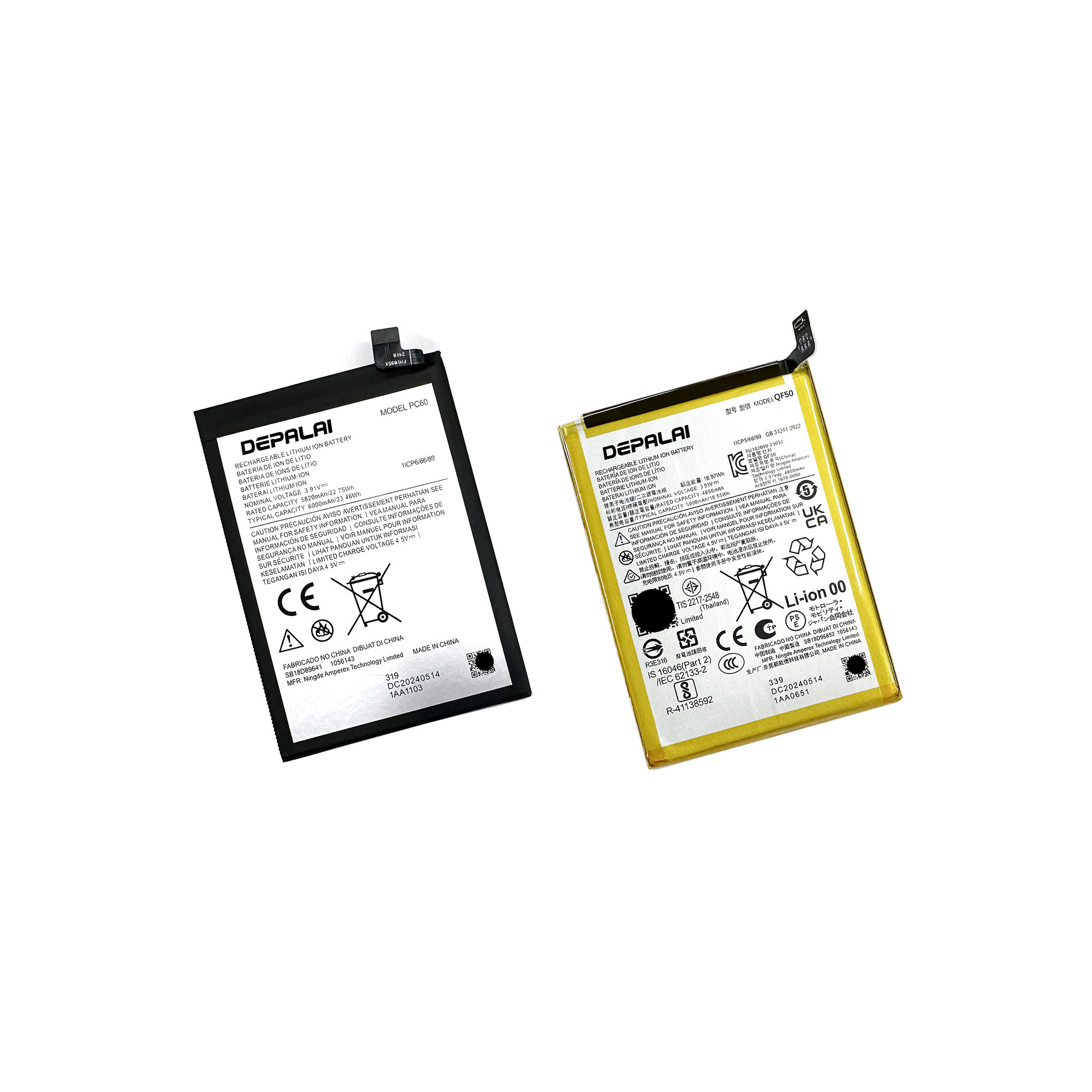 NH50 PC60适用于摩托罗拉G22 G22 G23 G34电池PH50 QF50XT2231