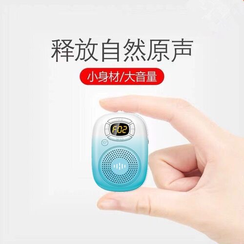 Rolton/乐廷E200S蓝牙音箱迷你便携MP3播放器步频跑步挂脖音响