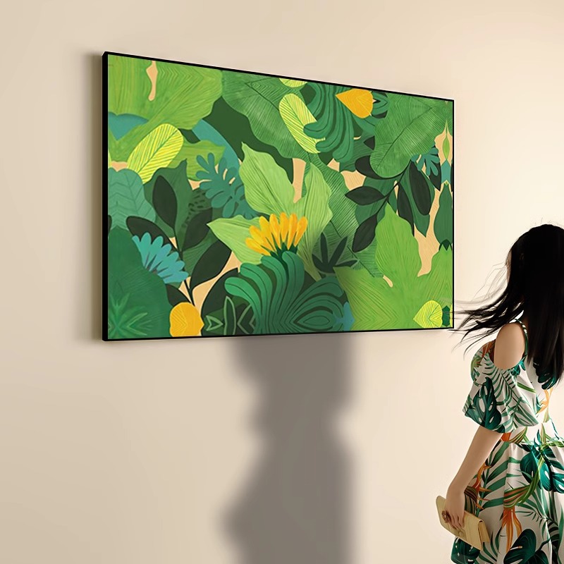 现代彩色多巴胺抽象客厅装饰画北欧简约小清新餐厅玄关艺术挂画图片