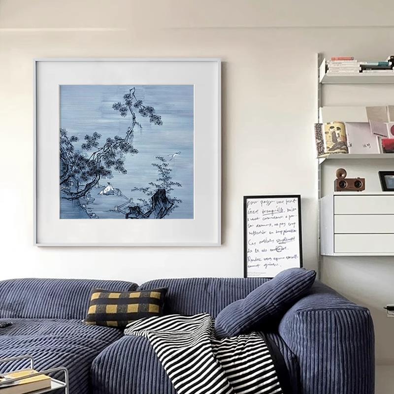 宋氏美学新中式装饰画客厅背景墙画国风茶室禅意复古风景玄关挂画图片