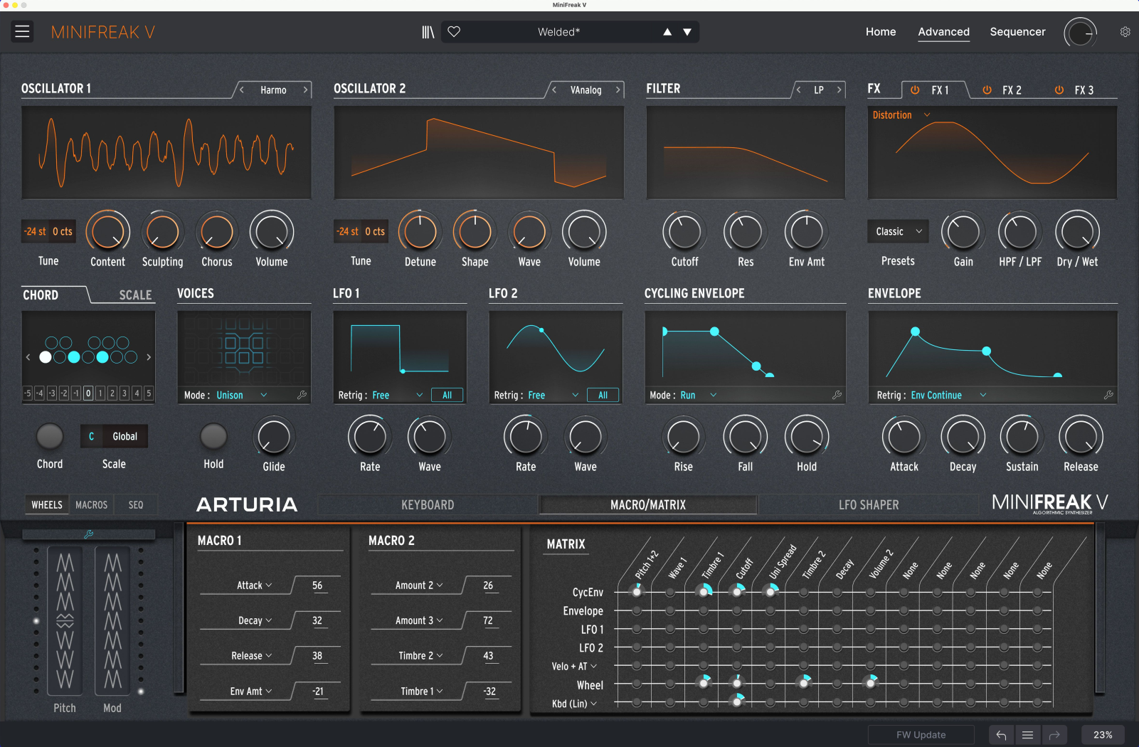 【软件】ARTURIA正版MiniFreak V/合成器VST/软件合成器/音源