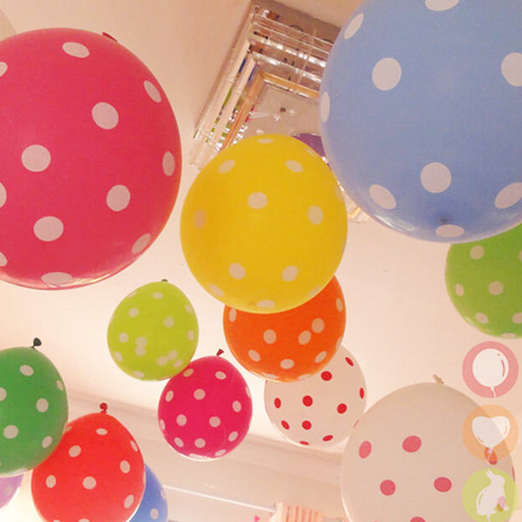 Wave latex balloon Large Dot speckle balloon The age of children birthday party festival arrangement decorate Suppliesin the Festive supplies/Gift , Balloon/Floating air ball , Balloon  category - from Buy2taobao.com to provide professional Taobao agent buy service