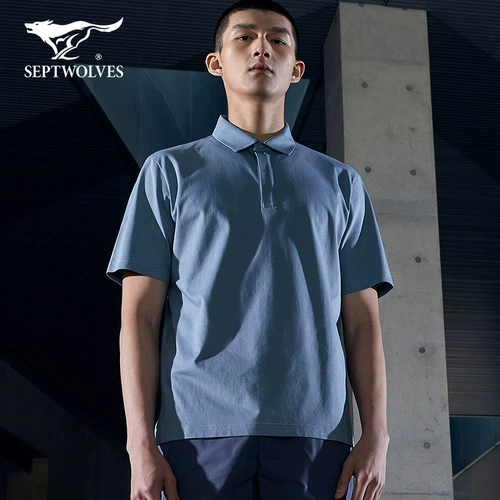 Septwolves, летняя футболка с коротким рукавом, спортивная футболка polo, защита от ультрафиолета, свободный крой
