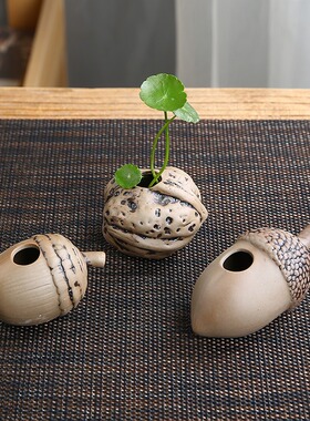 简约办公家居桌面小摆件水培花插小花瓶工艺品香薰瓶创意陶瓷花瓶