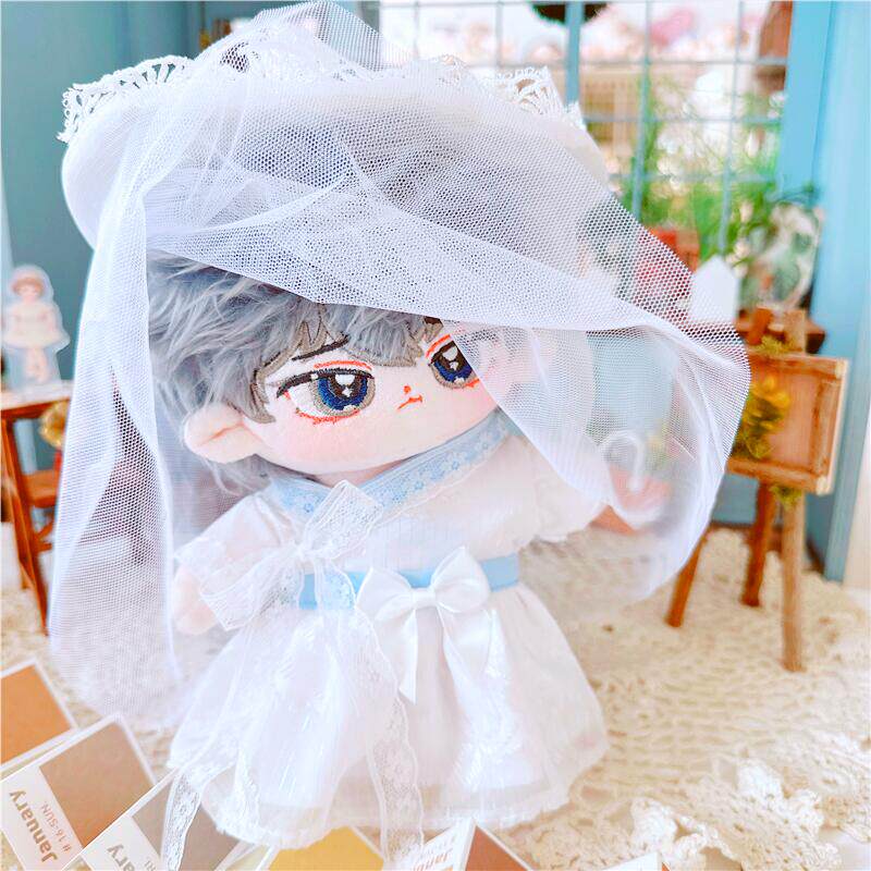 棉花娃娃20cm厘米娃衣服明星公仔正常体胖胖体裸娃蒙面侠客行古装