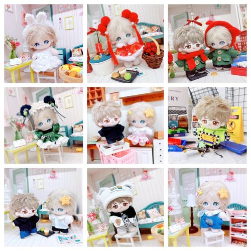 月亮公仔新款10厘米娃衣