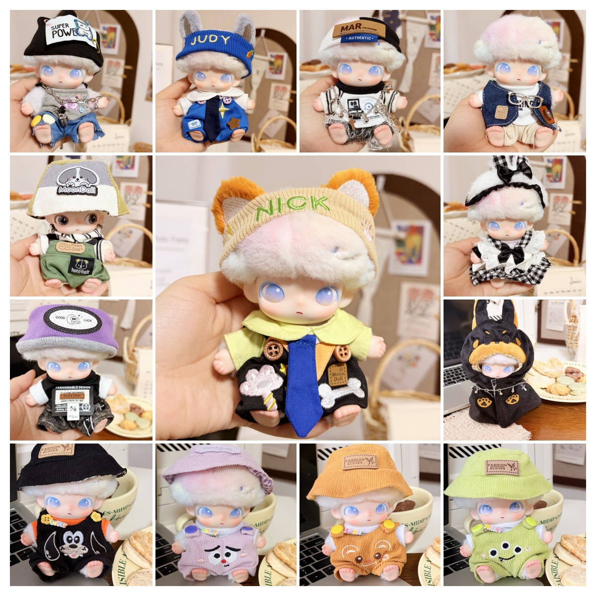 仅娃衣】Dimoo新生日记娃衣心动特调娃娃衣服搪胶狐狸兔子套装