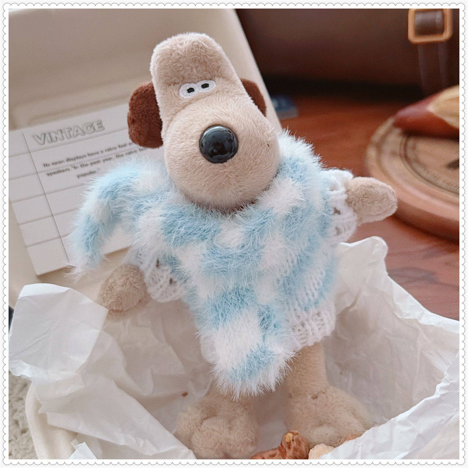 仅售衣服 10厘米娃衣掌门狗换装娃衣飞行员狗帽公仔毛衣围巾