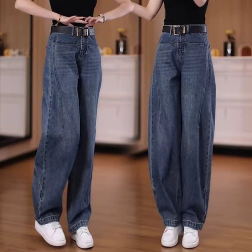 牛仔弯刀裤女2025年新款