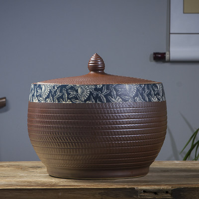 景德镇带盖陶瓷装米缸储物罐水缸
