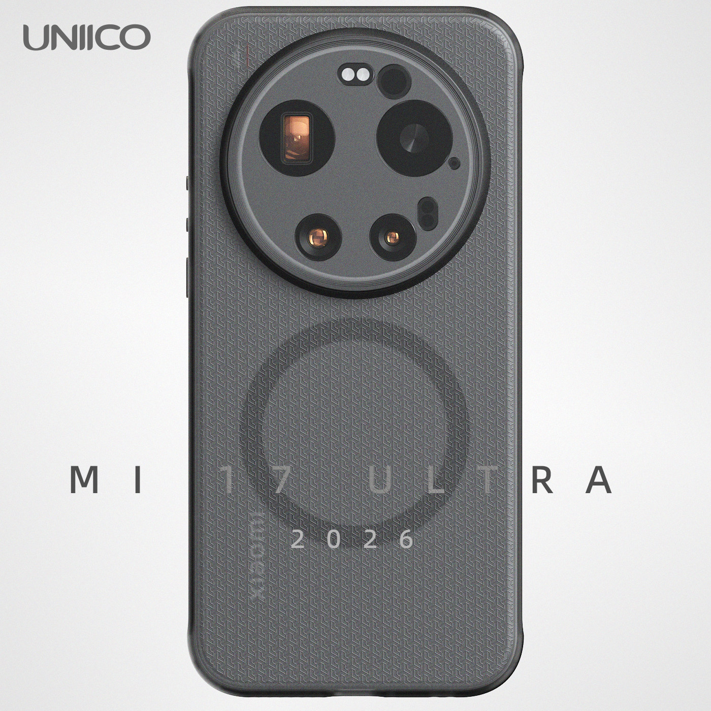 UNIICO适用小米17Ultra手机壳软胶气囊防摔17u保护套磨砂防滑米17u手感新款护壳透明全包手机套