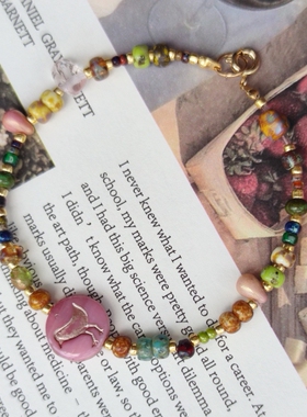 APAN原创《繁花》进口捷克珠琉璃手链国风手环复古系列小众手作