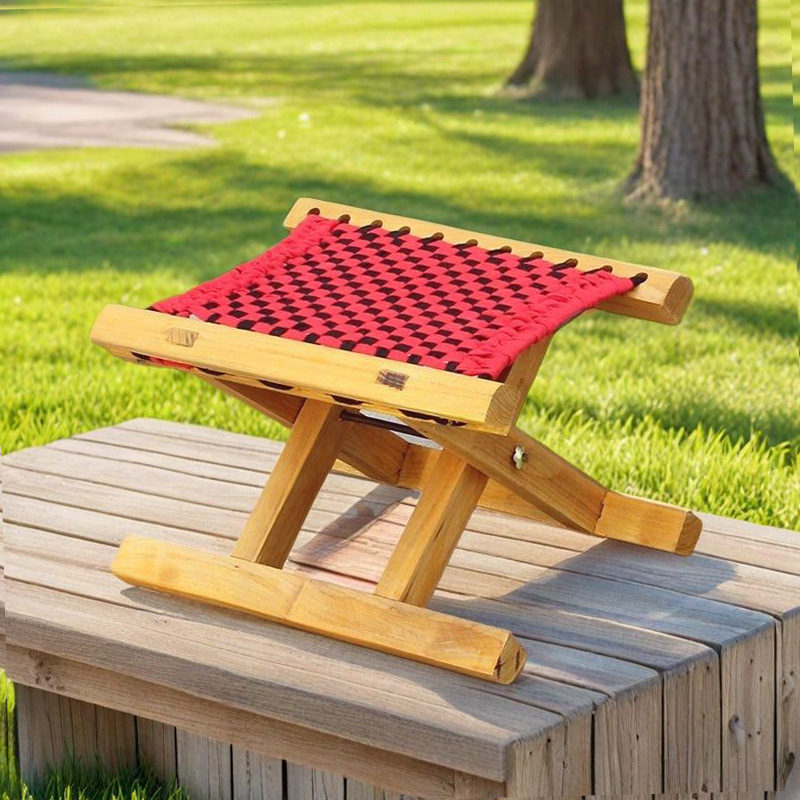 实木折叠板凳久坐不累板凳家用板凳折叠便携结实耐用成人打包芒果