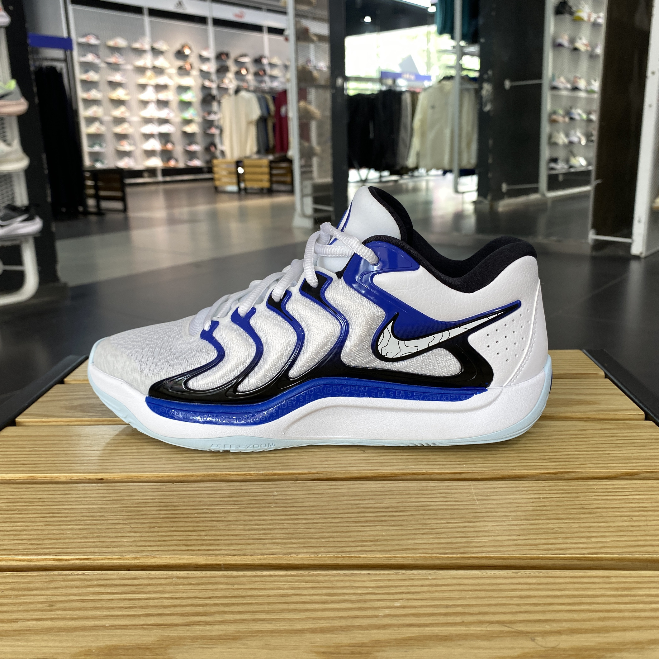 耐克男鞋Nike KD17 EP杜兰特17白蓝黑低帮实战篮球鞋FJ9488-100