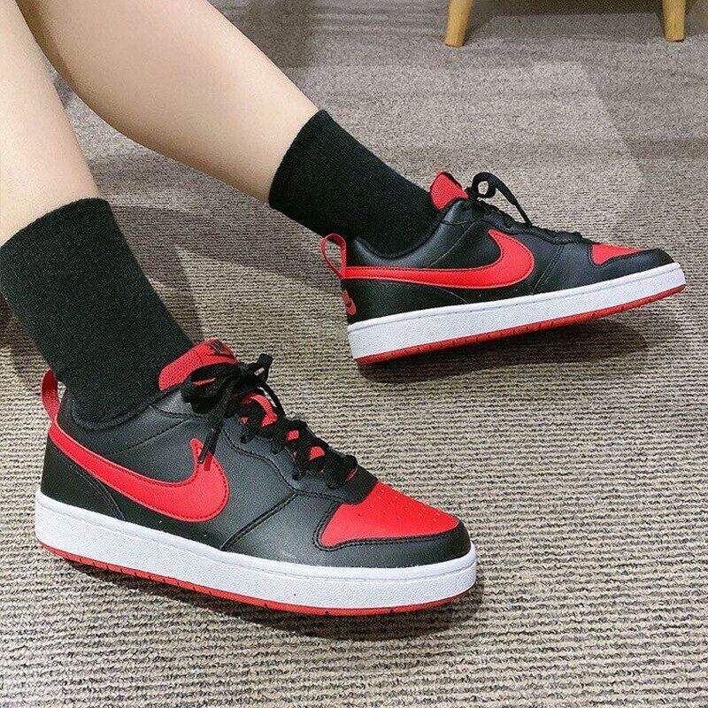 耐克女鞋小黑红禁穿低帮轻便运动鞋空军一号板鞋bq5448-007dv5456