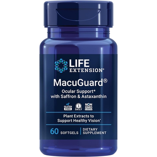 现货美国LifeExtension叶黄素含虾青素加强版眼部健康 MacuGuard