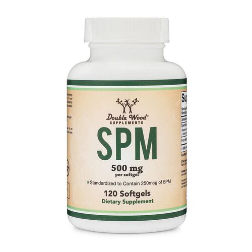 美国直邮Double Wood SPM 深海鱼油脂质软胶囊500mg*120 粒