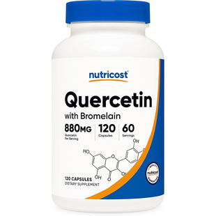 美国直邮Nutricost Quercetin with Bromelain 440毫克120粒胶囊