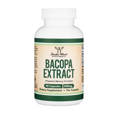 美国Double Wood Bacopa Monnieri Extract假马齿苋叶提取物100粒